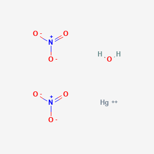 molecular formula Hg(NO3)2·H2O<br>H2HgN2O7 B148078 一水合硝酸汞 CAS No. 7783-34-8