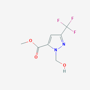 molecular formula C7H7F3N2O3 B1480780 methyl 1-(hydroxymethyl)-3-(trifluoromethyl)-1H-pyrazole-5-carboxylate CAS No. 2098101-33-6