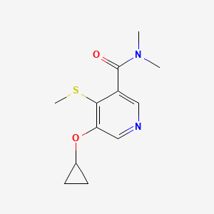 5-Cyclopropoxy-N,N-dimethyl-4-(methylthio)nicotinamide