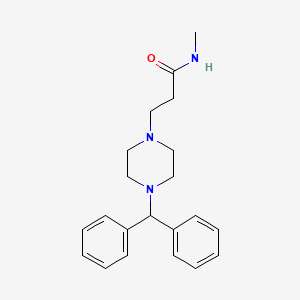 3-[4-(diphenylmethyl)piperazin-1-yl]-N-methylpropanamide