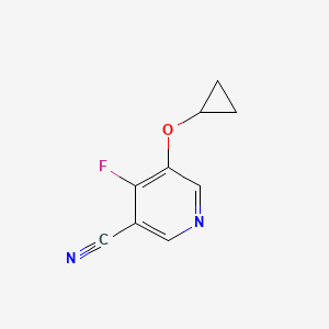 molecular formula C9H7FN2O B14807820 5-Cyclopropoxy-4-fluoronicotinonitrile 