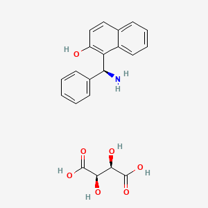 (S)-1-(Amino(phenyl)methyl)naphthalen-2-ol (2R,3R)-2,3-dihydroxysuccinate