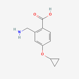 2-(Aminomethyl)-4-cyclopropoxybenzoic acid