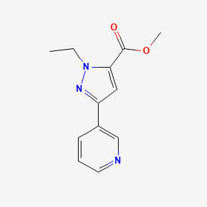 methyl 1-ethyl-3-(pyridin-3-yl)-1H-pyrazole-5-carboxylate