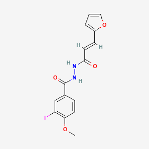 (E)-N'-(3-(furan-2-yl)acryloyl)-3-iodo-4-methoxybenzohydrazide