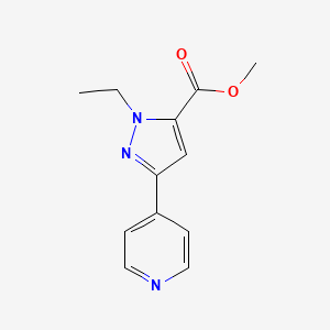 methyl 1-ethyl-3-(pyridin-4-yl)-1H-pyrazole-5-carboxylate