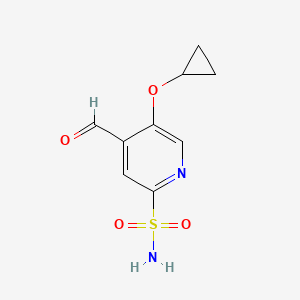 5-Cyclopropoxy-4-formylpyridine-2-sulfonamide