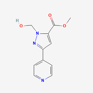 methyl 1-(hydroxymethyl)-3-(pyridin-4-yl)-1H-pyrazole-5-carboxylate