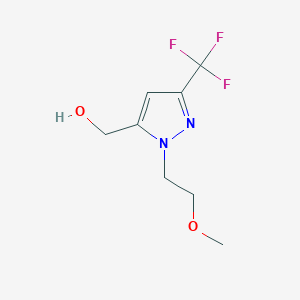 molecular formula C8H11F3N2O2 B1480794 (1-(2-methoxyethyl)-3-(trifluoromethyl)-1H-pyrazol-5-yl)methanol CAS No. 2095050-22-7