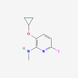 3-Cyclopropoxy-6-iodo-N-methylpyridin-2-amine