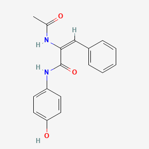 2-(acetylamino)-N-(4-hydroxyphenyl)-3-phenylacrylamide