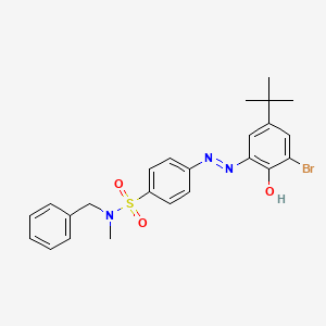 N-benzyl-4-[(E)-(3-bromo-5-tert-butyl-2-hydroxyphenyl)diazenyl]-N-methylbenzenesulfonamide