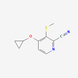 4-Cyclopropoxy-3-(methylthio)picolinonitrile