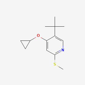 5-Tert-butyl-4-cyclopropoxy-2-(methylthio)pyridine