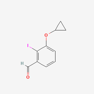 molecular formula C10H9IO2 B14808007 3-Cyclopropoxy-2-iodobenzaldehyde 