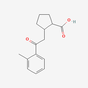 2-[2-(2-Methylphenyl)-2-oxoethyl]cyclopentane-1-carboxylic acid