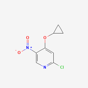 2-Chloro-4-cyclopropoxy-5-nitropyridine