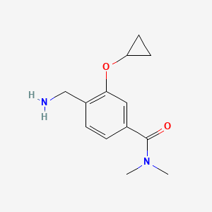 4-(Aminomethyl)-3-cyclopropoxy-N,N-dimethylbenzamide