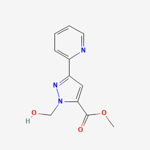 methyl 1-(hydroxymethyl)-3-(pyridin-2-yl)-1H-pyrazole-5-carboxylate