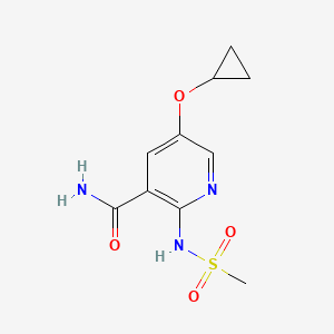 5-Cyclopropoxy-2-(methylsulfonamido)nicotinamide