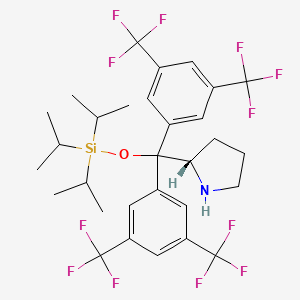 (S)-2-Bis[3,5-is(trifluoromethyl)henyl][trisisopropylsilyl]xy]ethyl]yrrolidine