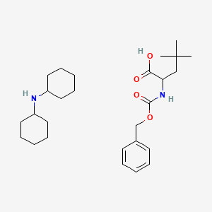 N-cyclohexylcyclohexanamine;4,4-dimethyl-2-(phenylmethoxycarbonylamino)pentanoic acid