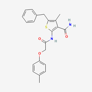 5-Benzyl-4-methyl-2-{[(4-methylphenoxy)acetyl]amino}thiophene-3-carboxamide