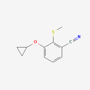 3-Cyclopropoxy-2-(methylthio)benzonitrile