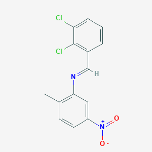 N-[(E)-(2,3-dichlorophenyl)methylidene]-2-methyl-5-nitroaniline