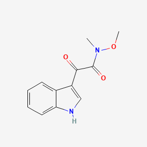 molecular formula C12H12N2O3 B14808156 2-(1H-indol-3-yl)-N-methoxy-N-methyl-2-oxoacetamide 