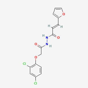 (E)-N'-(2-(2,4-dichlorophenoxy)acetyl)-3-(furan-2-yl)acrylohydrazide