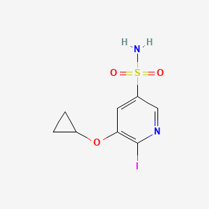 5-Cyclopropoxy-6-iodopyridine-3-sulfonamide