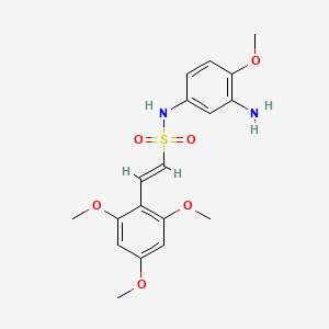 (E)-N-(3-Amino-4-methoxyphenyl)-2-(2,4,6-trimethoxyphenyl)ethenesulfonamide