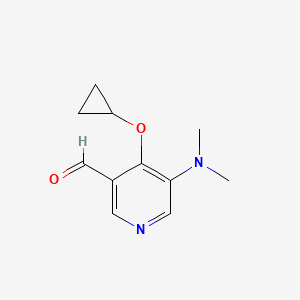 4-Cyclopropoxy-5-(dimethylamino)nicotinaldehyde