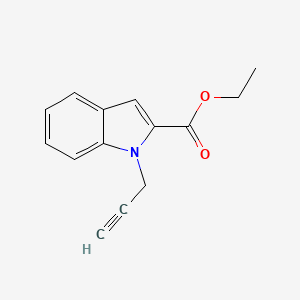 molecular formula C14H13NO2 B14808201 ethyl 1-(prop-2-yn-1-yl)-1H-indole-2-carboxylate 