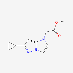 methyl 2-(6-cyclopropyl-1H-imidazo[1,2-b]pyrazol-1-yl)acetate