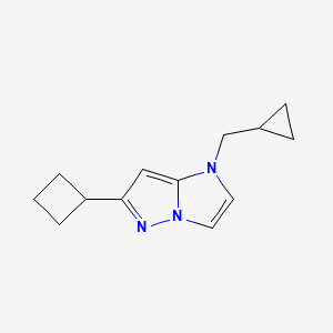 6-cyclobutyl-1-(cyclopropylmethyl)-1H-imidazo[1,2-b]pyrazole
