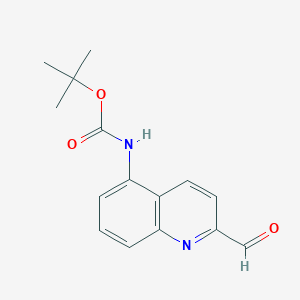 molecular formula C15H16N2O3 B14808248 Tert-butyl (2-formylquinolin-5-yl)carbamate 