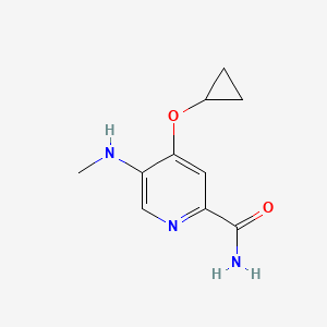 4-Cyclopropoxy-5-(methylamino)picolinamide