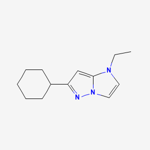 6-cyclohexyl-1-ethyl-1H-imidazo[1,2-b]pyrazole