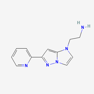 2-(6-(pyridin-2-yl)-1H-imidazo[1,2-b]pyrazol-1-yl)ethan-1-amine