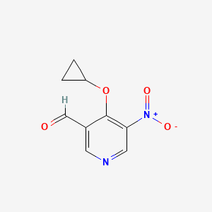 4-Cyclopropoxy-5-nitronicotinaldehyde