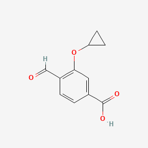 3-Cyclopropoxy-4-formylbenzoic acid