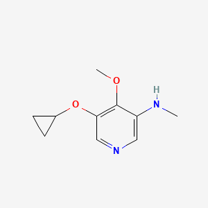 5-Cyclopropoxy-4-methoxy-N-methylpyridin-3-amine