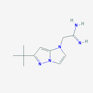 2-(6-(tert-butyl)-1H-imidazo[1,2-b]pyrazol-1-yl)acetimidamide