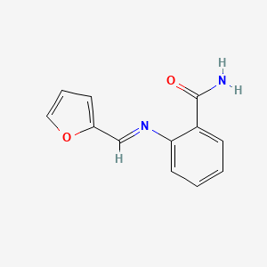 2-{[(E)-furan-2-ylmethylidene]amino}benzamide