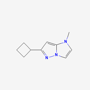 molecular formula C10H13N3 B1480834 6-cyclobutyl-1-methyl-1H-imidazo[1,2-b]pyrazole CAS No. 2097945-94-1