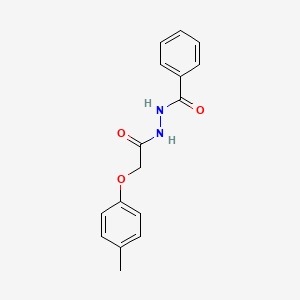 molecular formula C16H16N2O3 B14808341 N'-[2-(4-methylphenoxy)acetyl]benzohydrazide 