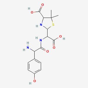 2-[{[Amino(4-hydroxyphenyl)acetyl]amino}(carboxy)methyl]-5,5-dimethyl-1,3-thiazolidine-4-carboxylic acid