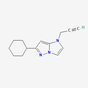 molecular formula C14H17N3 B1480837 6-环己基-1-(丙-2-炔-1-基)-1H-咪唑并[1,2-b]吡唑 CAS No. 2098023-72-2